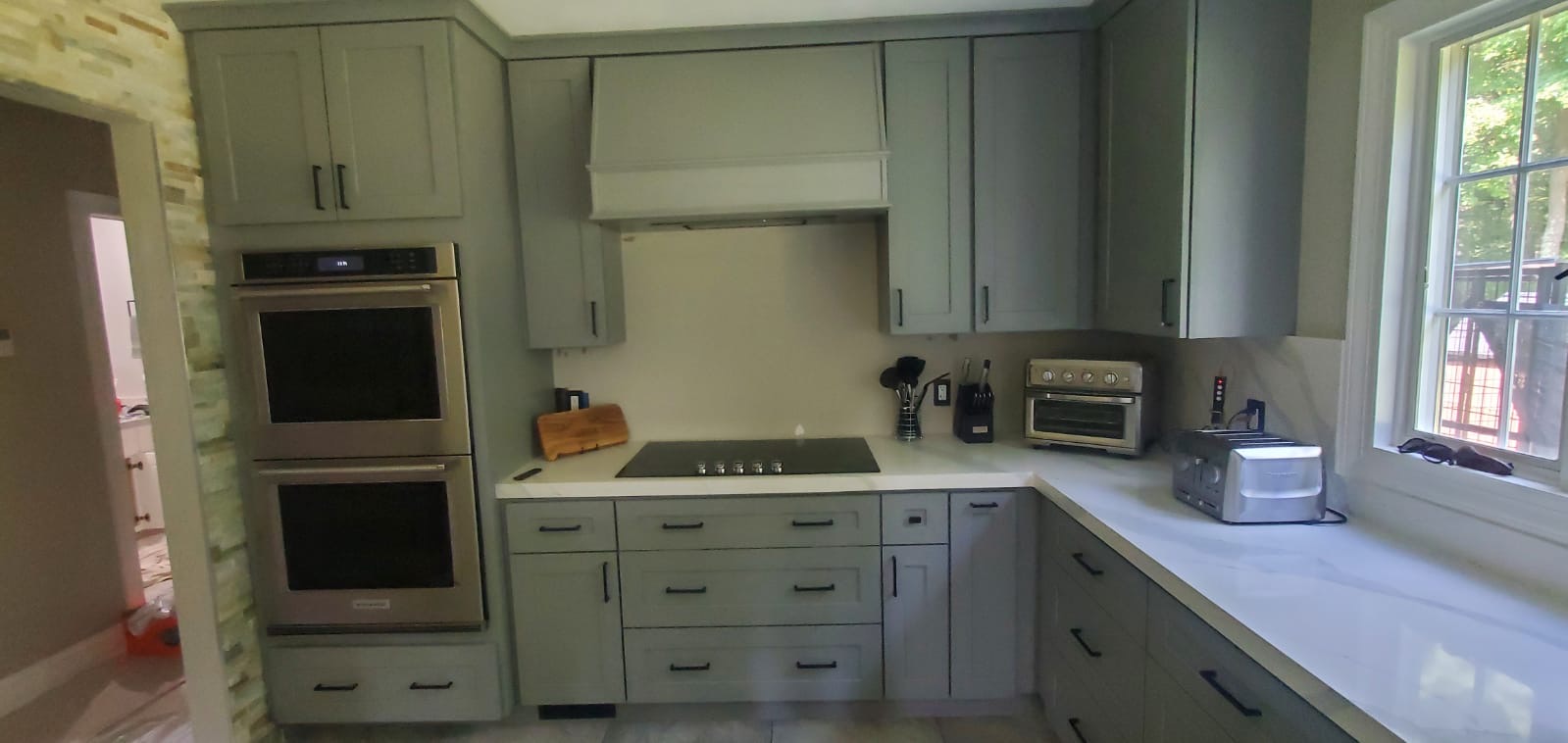 Completed modern kitchen cabinetry workflow