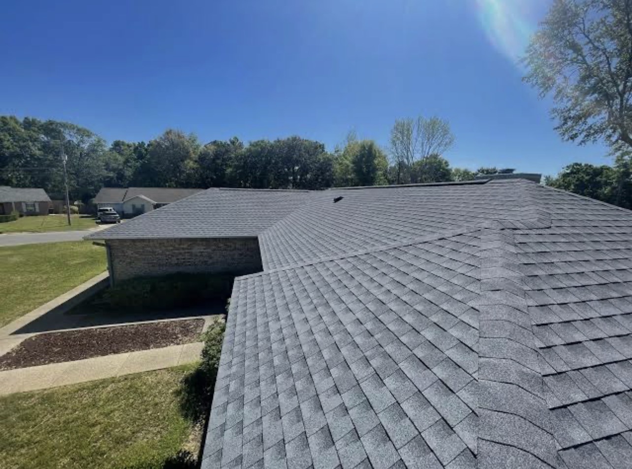 Roof construction work